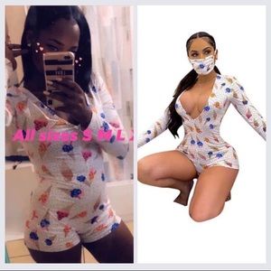 Ice cream pajama onesie